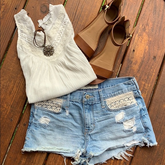 Hollister Pants - Hollister Denim Shorts